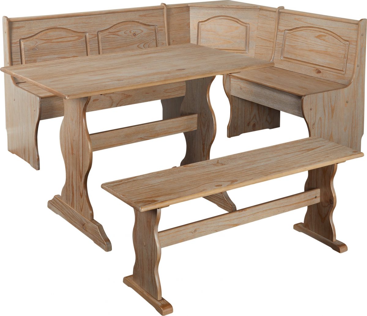 Simple Living Knox 3-Piece Nook Set with Hidden Storage